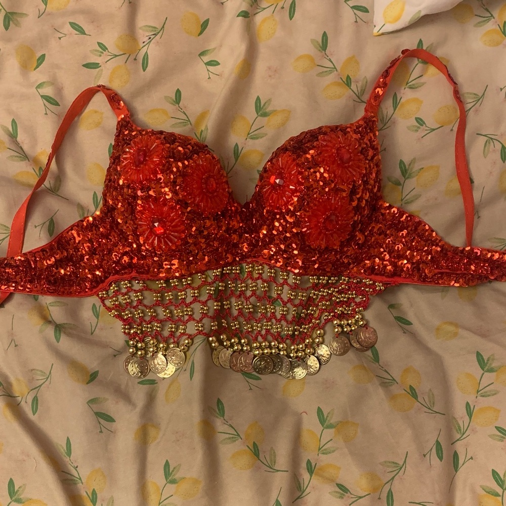 Beaded bra